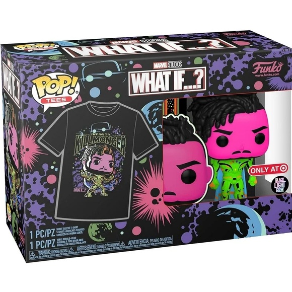 Funko Pop Tee Marvel Studios What If...? Killmonger Vinyl Figure & Shirt, 2XL - Picture 2 of 6